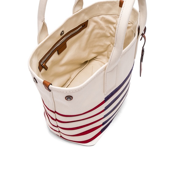 MARC JACOBS ST TROPEZ LARGE CANVAS TOTE, ECRU, NWT - Picture 5 of 8